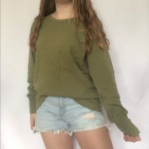 Duofold green sweatshirt size large